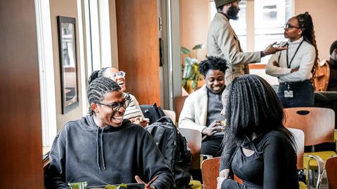 Students in CAS Lounge
