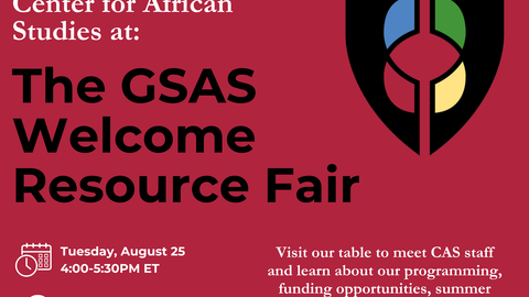 GSAS Welcome Resource Fair 2026