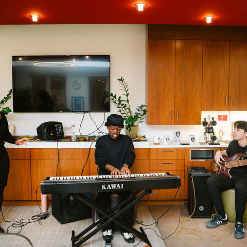 Musicians in the CAS Lounge