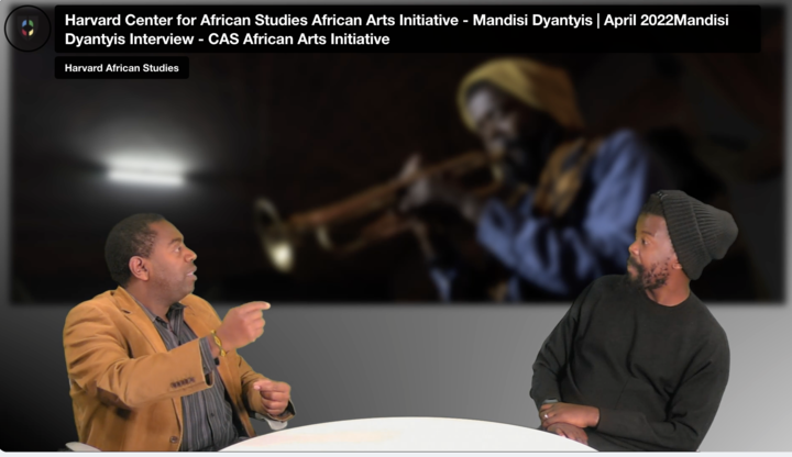 Video Screenshot of Mandisi's Interview with Mandisi and Terry